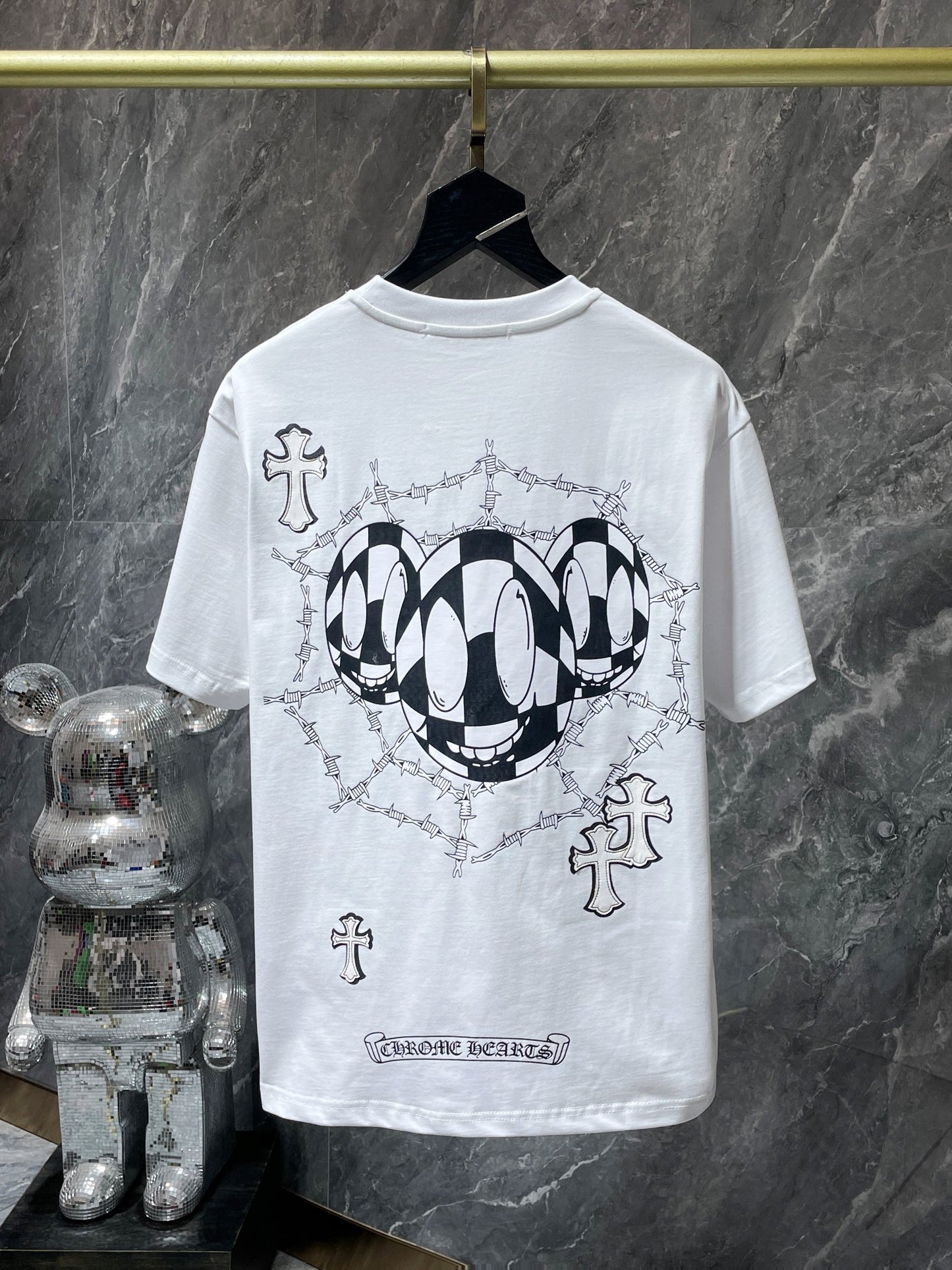 Chrome heart tee