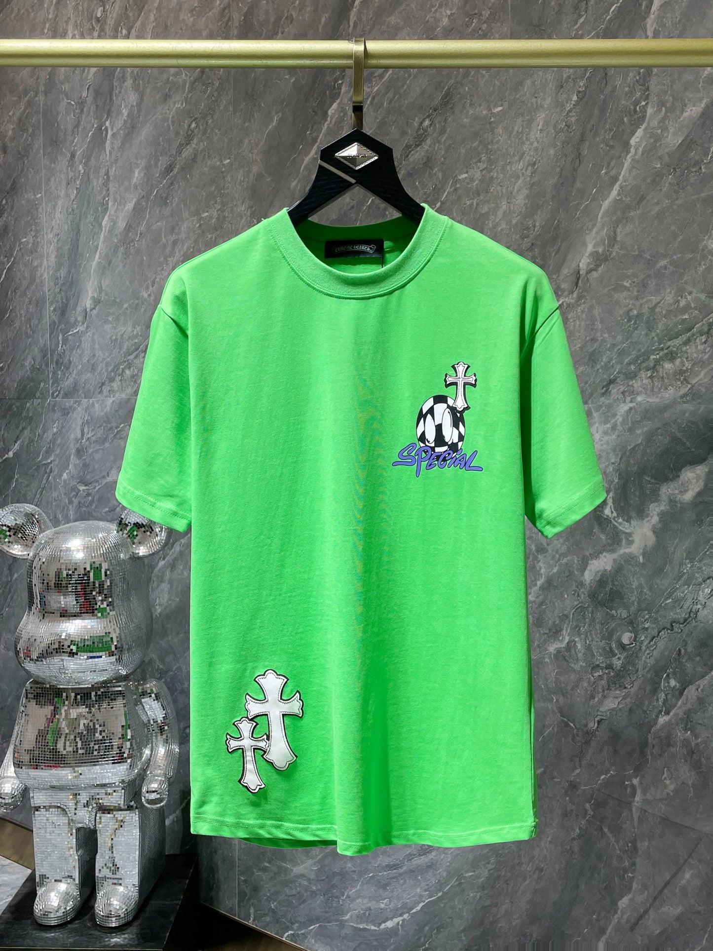 Chrome heart tee