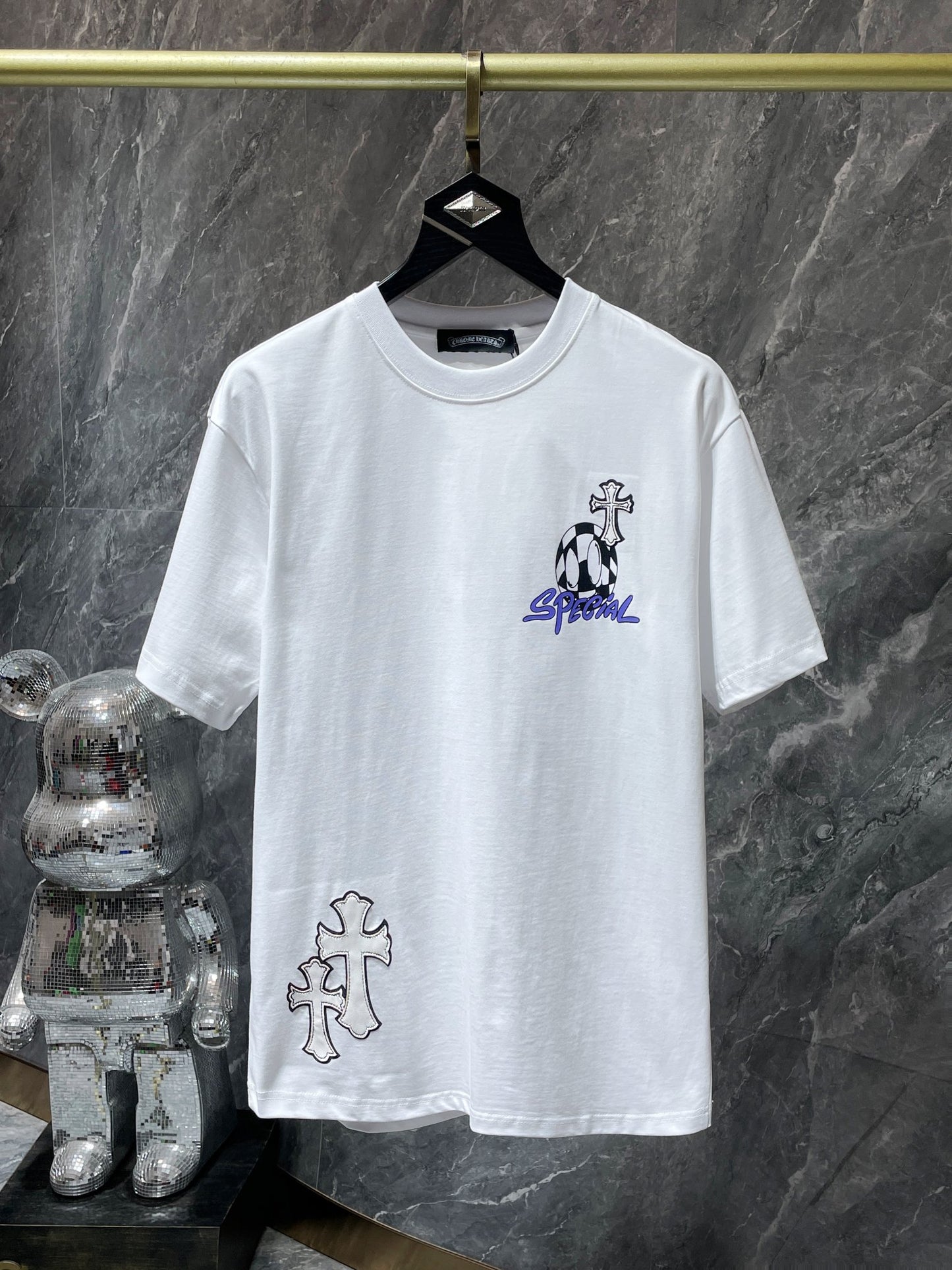 Chrome heart tee